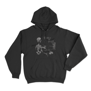Chat Pile Ivory Crosses Unisex Hoodie Black