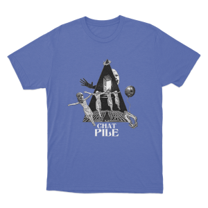 Chat Pile Pyramid Unisex T Shirt Blue
