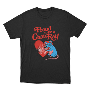 Chat Rat Unisex T Shirt Black